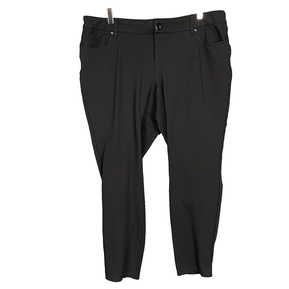 Torrid Pants Womens 18R Black Knit Jeans Rayon Stretch Jeans‎ Plus Minimalist